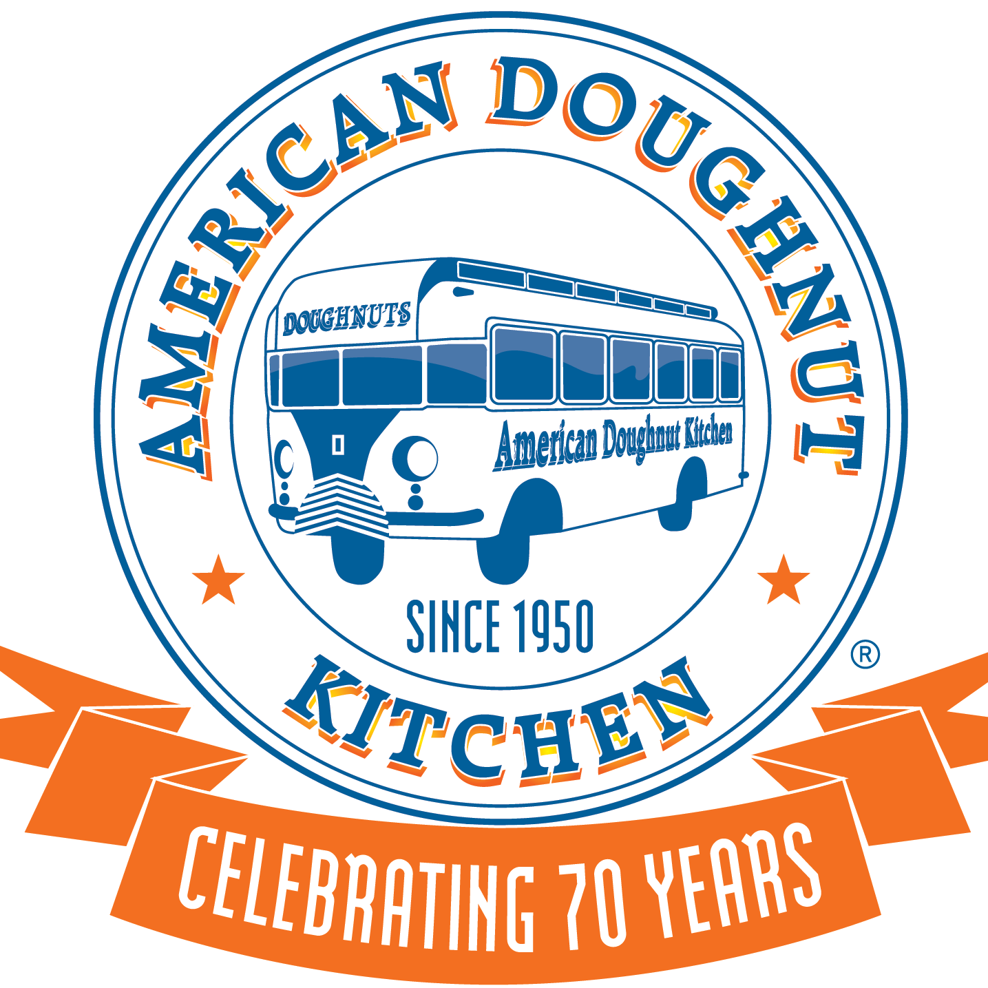 ADK (American Doughnut Kitchen) Logo - QVM (Queen Vic Market)