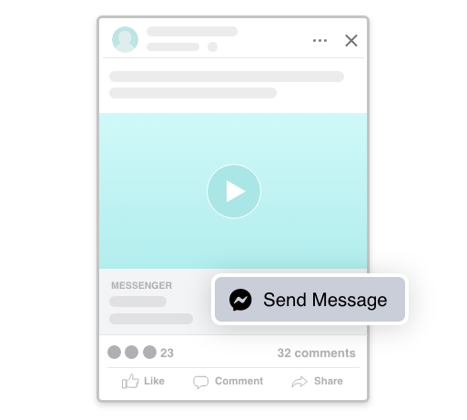 Facebook Chat send message button on greyed out background