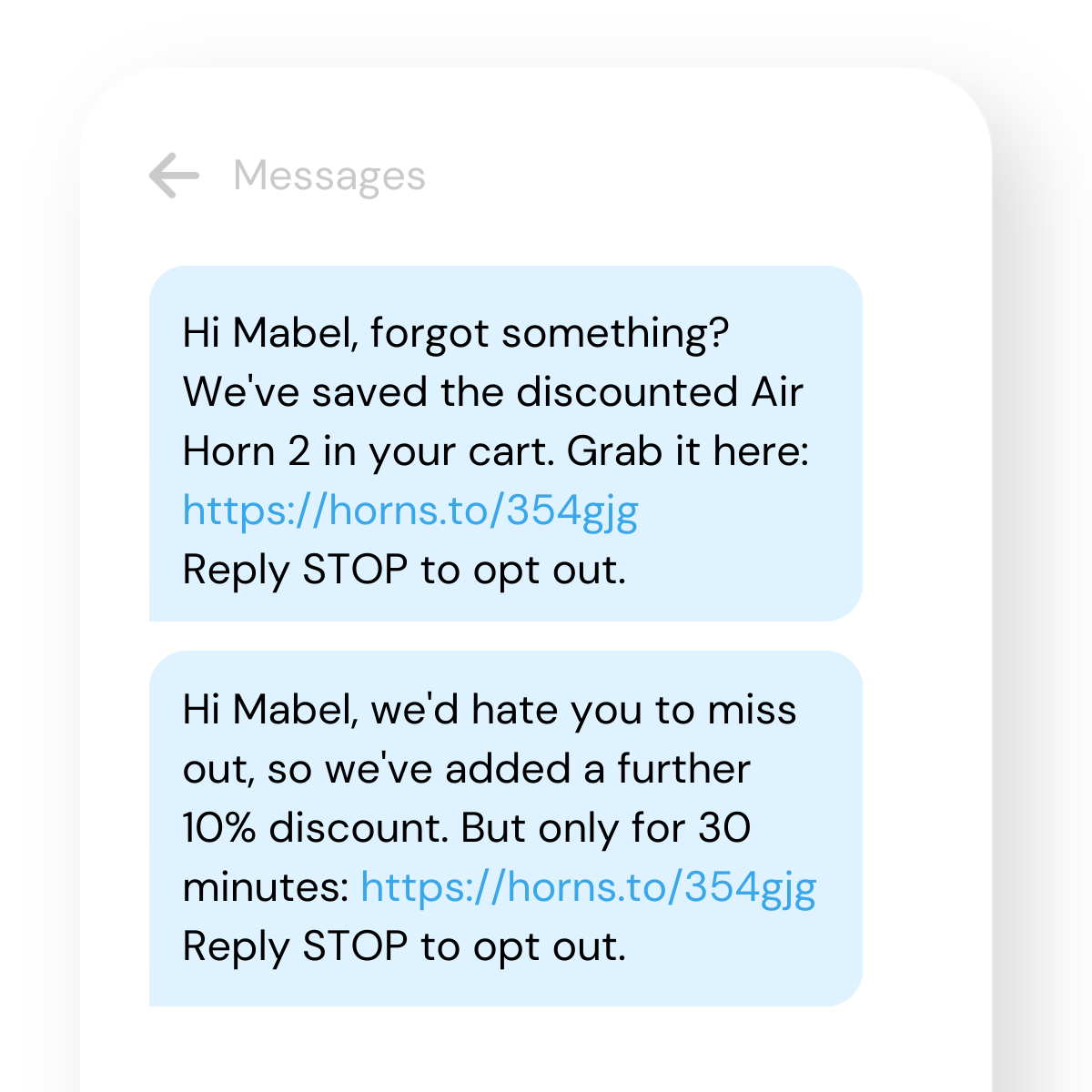 SMS-marketing-example-abandoned-cart-follow-up