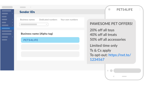 Image for SMS alpha tags.