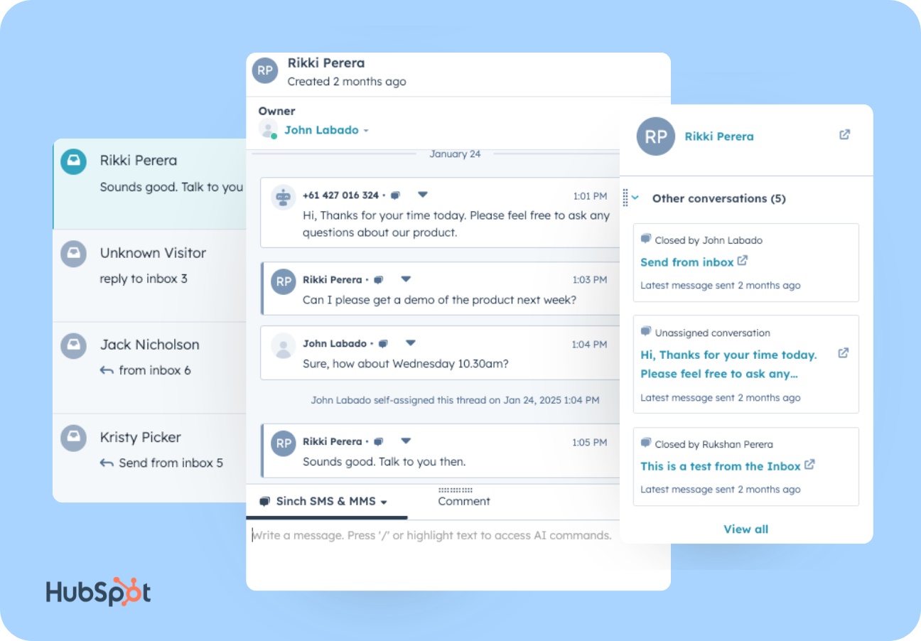 One conversation timeline for your entire team